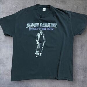 Gildan John Mayer Summer Tour 2019 Concert Merch Black T-Shirt Men's Size XL